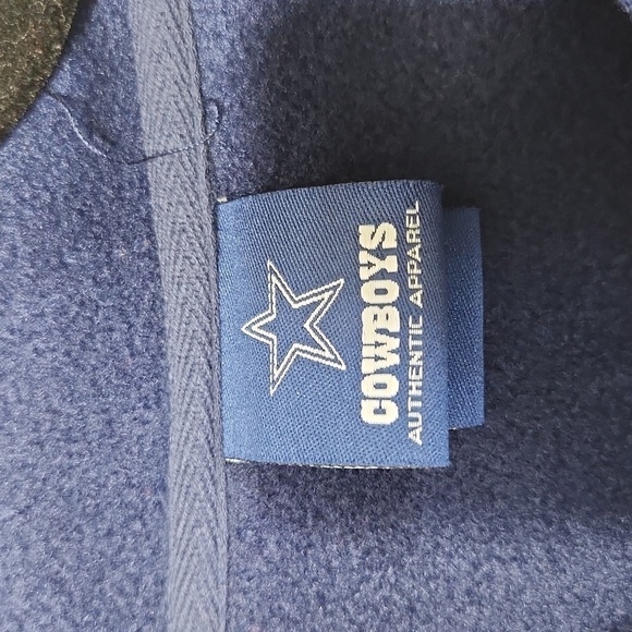 Dallas Cowboys NFL Vintage Authentic Apparel Fleece Quarter Zip Pullover SZ M - Picture 14 of 15